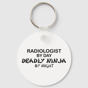Radiologist Deadly Ninja by Night Keychain