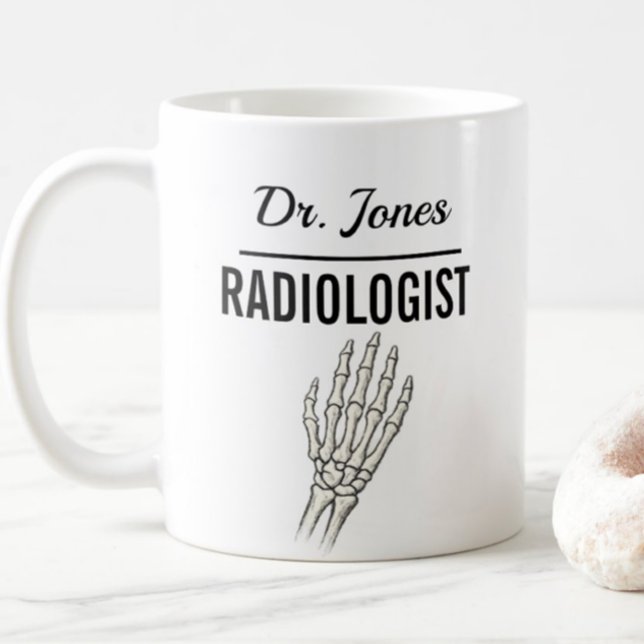 RADIOLOGIST Personalized Name Doctor Gift Coffee Mug (Creator Uploaded)