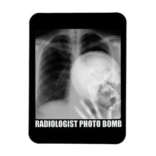 RADIOLOGIST PHOTO BOMB  MAGNET
