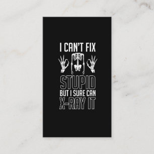Radiologist Skeleton X-Ray Technician Radiology Business Card