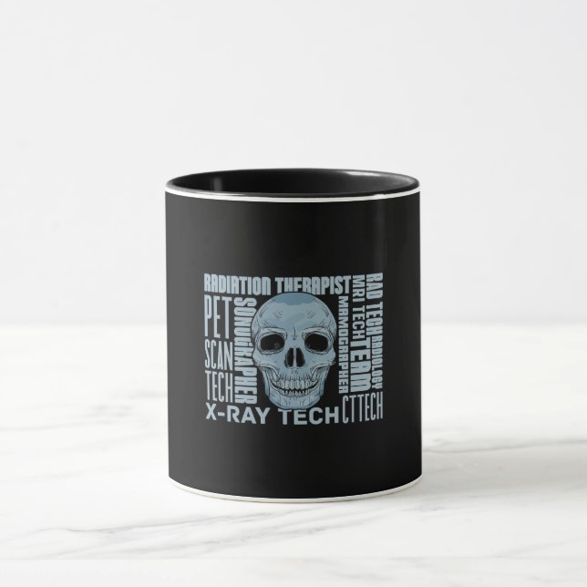 Radiologist X-Ray Skull Radiology Tech Radiologic Mug (Center)