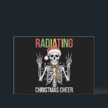 Radiology Christmas Santa Skeleton Xray Technician Holiday Card<br><div class="desc">Radiology Christmas Santa Skeleton Xray Technician Rad Tech</div>