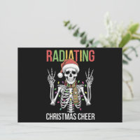 Radiology Christmas Santa Skeleton Xray Technician