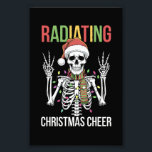 Radiology Christmas Santa Skeleton Xray Technician Photo Print<br><div class="desc">Radiology Christmas Santa Skeleton Xray Technician Rad Tech</div>