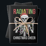 Radiology Christmas Santa Skeleton Xray Technician Wrapping Paper Sheet<br><div class="desc">Radiology Christmas Santa Skeleton Xray Technician Rad Tech</div>
