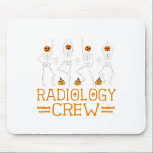 Radiology Crew Dancing Skeleton Pumpkin Fun Hallow Mouse Pad