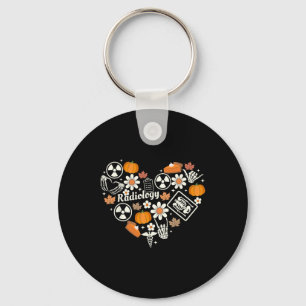 Radiology Fall Heart Xray Tech Autumn Pumpkin Than Keychain