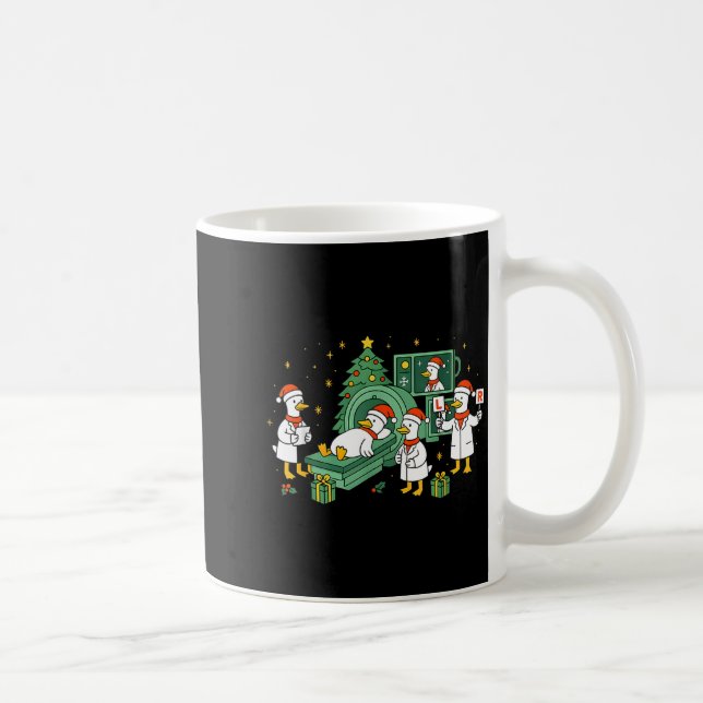 Radiology Funny Goose Ct Scan Christmas Xray Nurse Coffee Mug (Right)