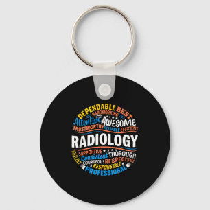 Radiology Funny Rad Tech Week Appreciation Radiolo Keychain