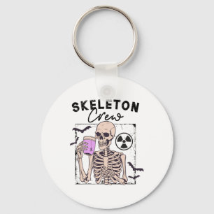 Radiology Halloween Xray Tech Skeleton Coffee Crew Keychain