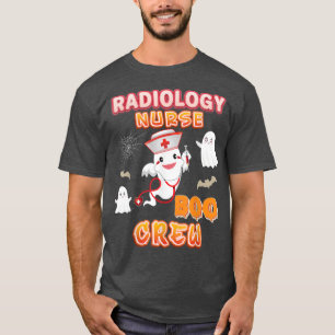Radiology Nurse Boo Crew Halloween Ghost Witch Pum T-Shirt