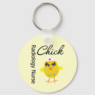 Radiology Nurse Chick v1 Keychain