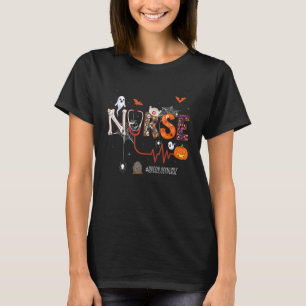 Radiology Nurse Pumpkin Halloween Nursing T-Shirt
