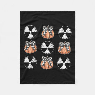 Radiology Pumpkin Coquette Fall Autumn Xray Tech H Fleece Blanket