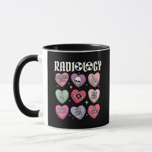 Radiology Skeleton Crew Conversation Hearts  Mug