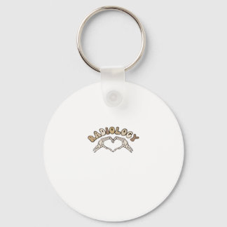 Radiology Skeleton Heart Hands Classic Keychain
