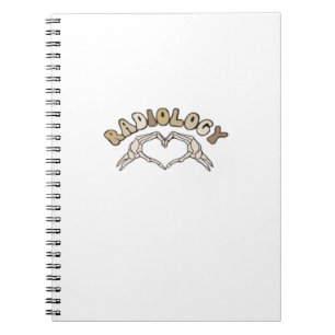 Radiology Skeleton Heart Hands Classic Notebook