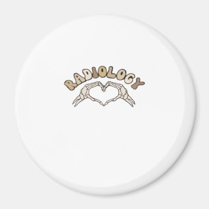 Radiology Skeleton Heart Hands Classic Style Magnet