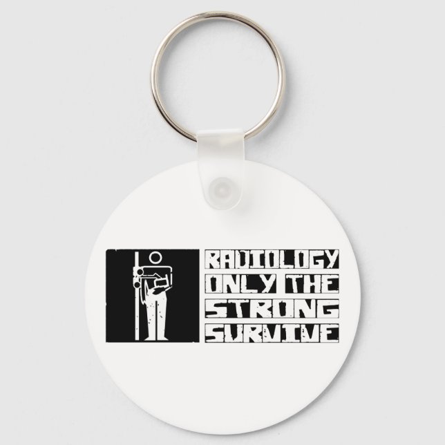Radiology Survive Keychain (Front)