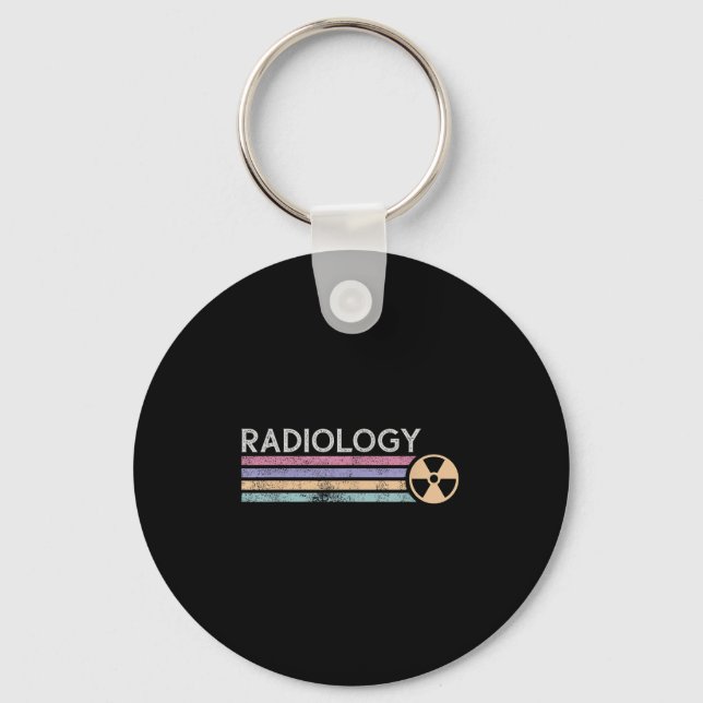 Radiology Tech Future Radiologist X-ray Tech Skele Keychain (Front)