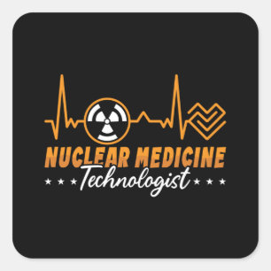 Radiology Tech Nuclear Medicine Technologist Xray Square Sticker