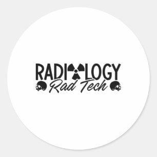 Radiology Tech Rad Medicine Xray Technologist Classic Round Sticker