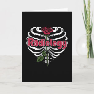 Radiology Tech Rad Nurse Xray Flower Technologist Card
