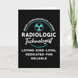 Radiology Tech Radiologic Technologist Xray Tech Card