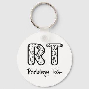 Radiology Tech RT Rad Technician X-ray Tech Gifts Keychain
