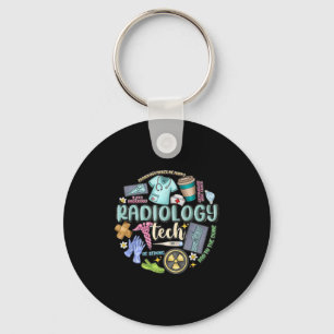 Radiology Technician Christmas Rad Tech X-ray Tech Keychain