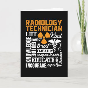 Radiology Technician Rad Tech Technologist Xray Card