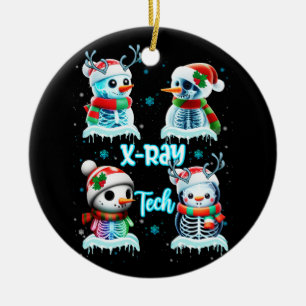 Radiology Technician X Ray Tech Funny Christmas Cu Ceramic Ornament