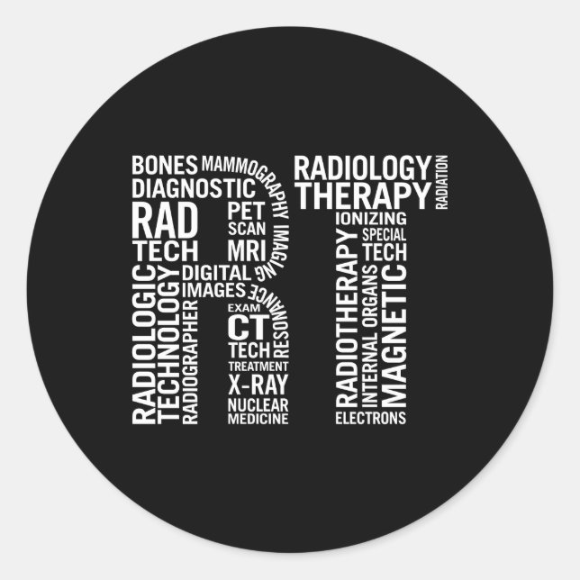 Radiology Technologist Classic Round Sticker (Front)