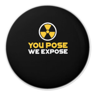 Radiology X-Ray Tech Gift Radioactive nuclear Ceramic Knob