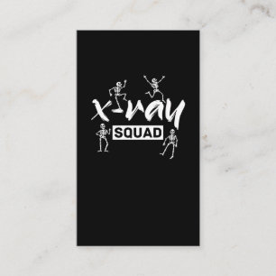 Radiology Xray Skeleton Squad Funny Radiologist Business Card