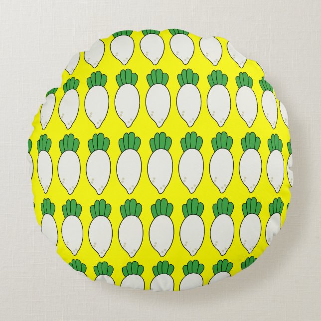 Radis Round Pillow (Front)