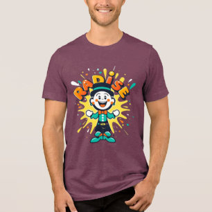 Radise Joyful Clown – Color Splash Cartoon Tee