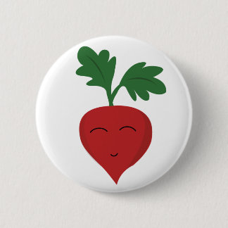 Radish 2 Inch Round Button