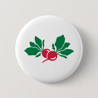 Radish 2 Inch Round Button
