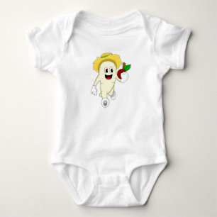 Radish as Farmer with Fruit Baby Bodysuit
