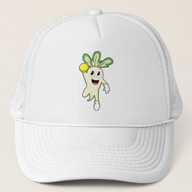 Radish at Handball player with Handball Trucker Hat (Front)