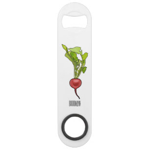 Radish cartoon illustration bar key