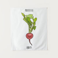 Radish cartoon illustration