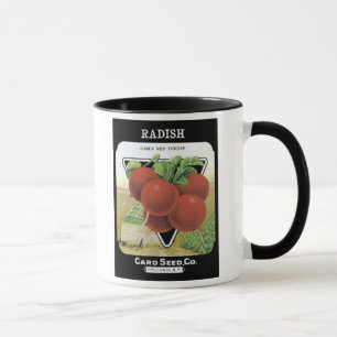Radish Early Red Turnip Card Seed Co Mug