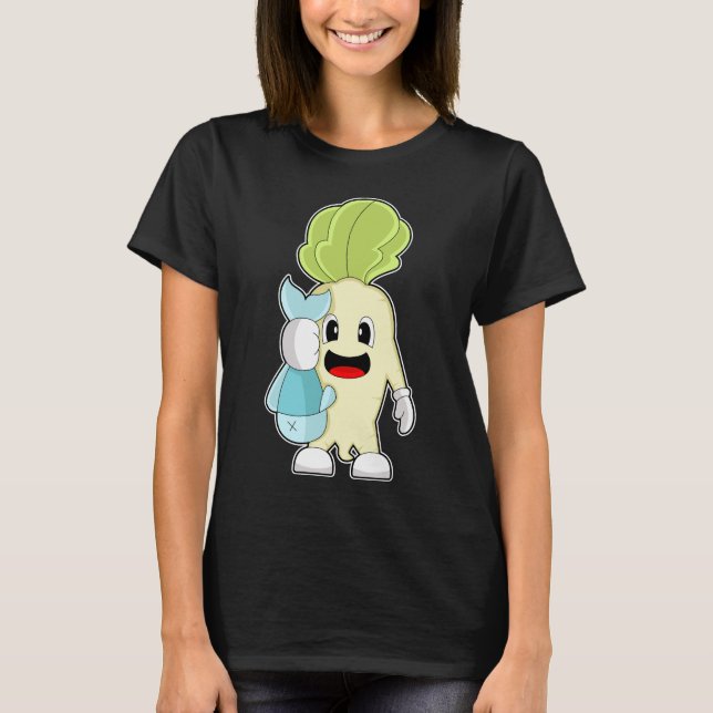 Radish Fisher Fish Fishing T-Shirt (Front)