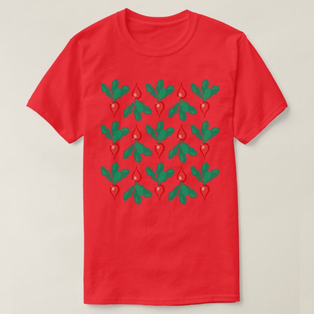 Radish Flat Lay T-Shirt (Design Front)