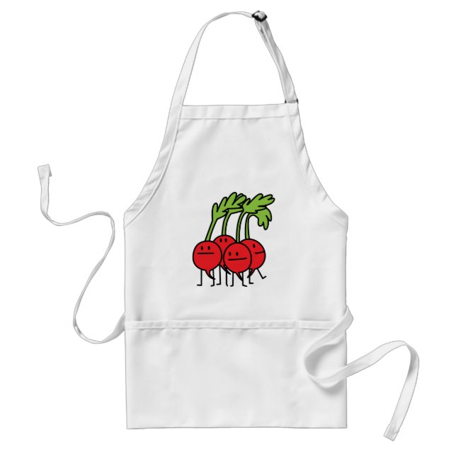 Radish Happy Bunch - Radishes being happy! Standard Apron (Front)