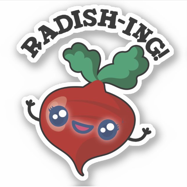 Radish-ing Funny Veggie Radish Pun  (Front)