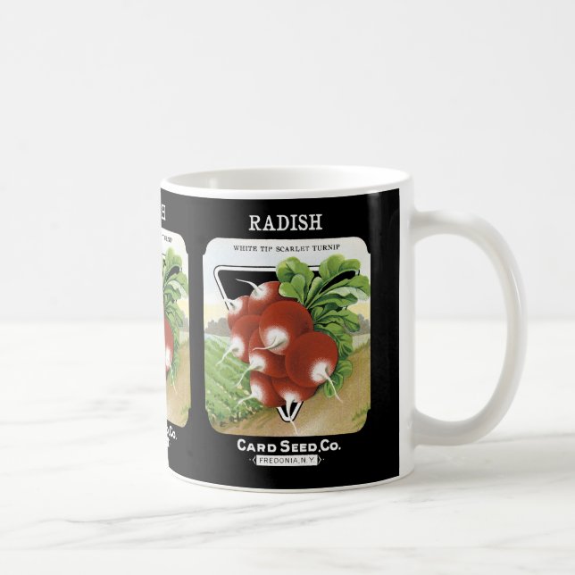 Radish Seed Packet Label Coffee Mug (Right)