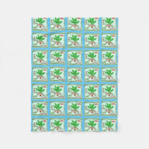 Radish Seeds Fleece Blanket